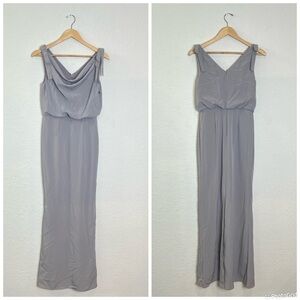 Adrianna Papell Cowl-Neck Crepe Gown